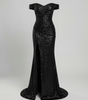 Robe de Soirée à Paillettes et Fente pour Femme | Idéale pour les Sorties