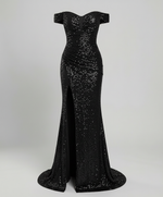 Robe de Soirée à Paillettes et Fente pour Femme | Idéale pour les Sorties