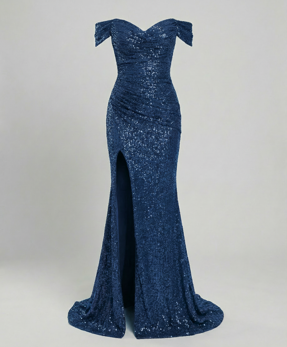 Robe de Soirée à Paillettes et Fente pour Femme | Idéale pour les Sorties