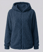 Veste Polaire Teddy à Capuche pour Femme