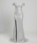 Robe de Soirée à Paillettes et Fente pour Femme | Idéale pour les Sorties