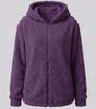 Veste Polaire Teddy à Capuche pour Femme