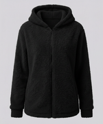 Veste Polaire Teddy à Capuche pour Femme
