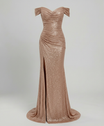 Robe de Soirée à Paillettes et Fente pour Femme | Idéale pour les Sorties