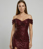 Robe de Soirée à Paillettes et Fente pour Femme | Idéale pour les Sorties