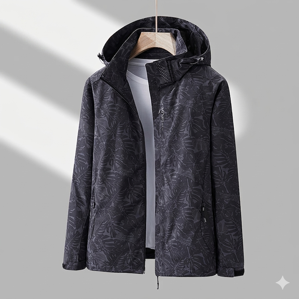 Veste Imperméable Coupe-Vent à Capuche pour Femme
