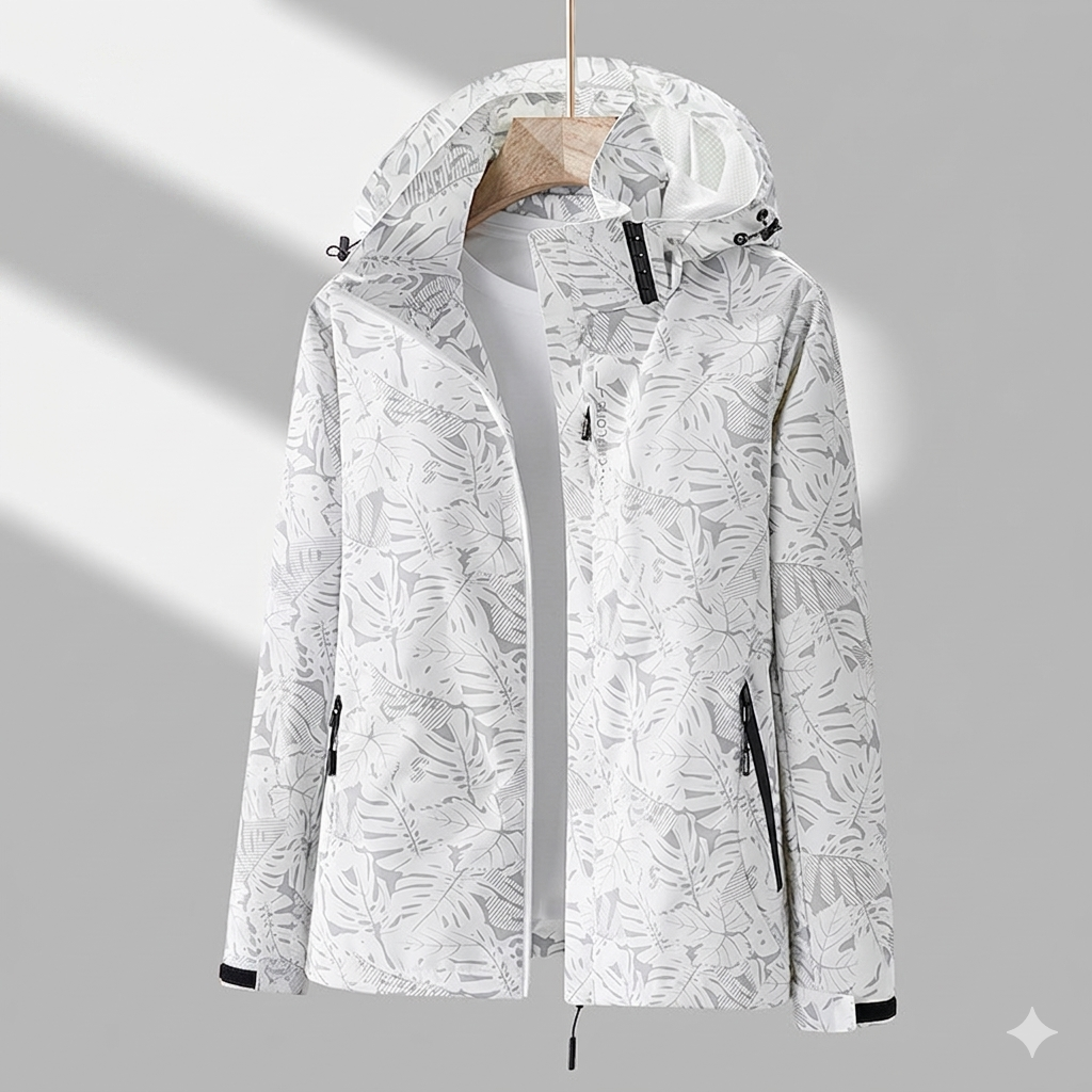 Veste Imperméable Coupe-Vent à Capuche pour Femme