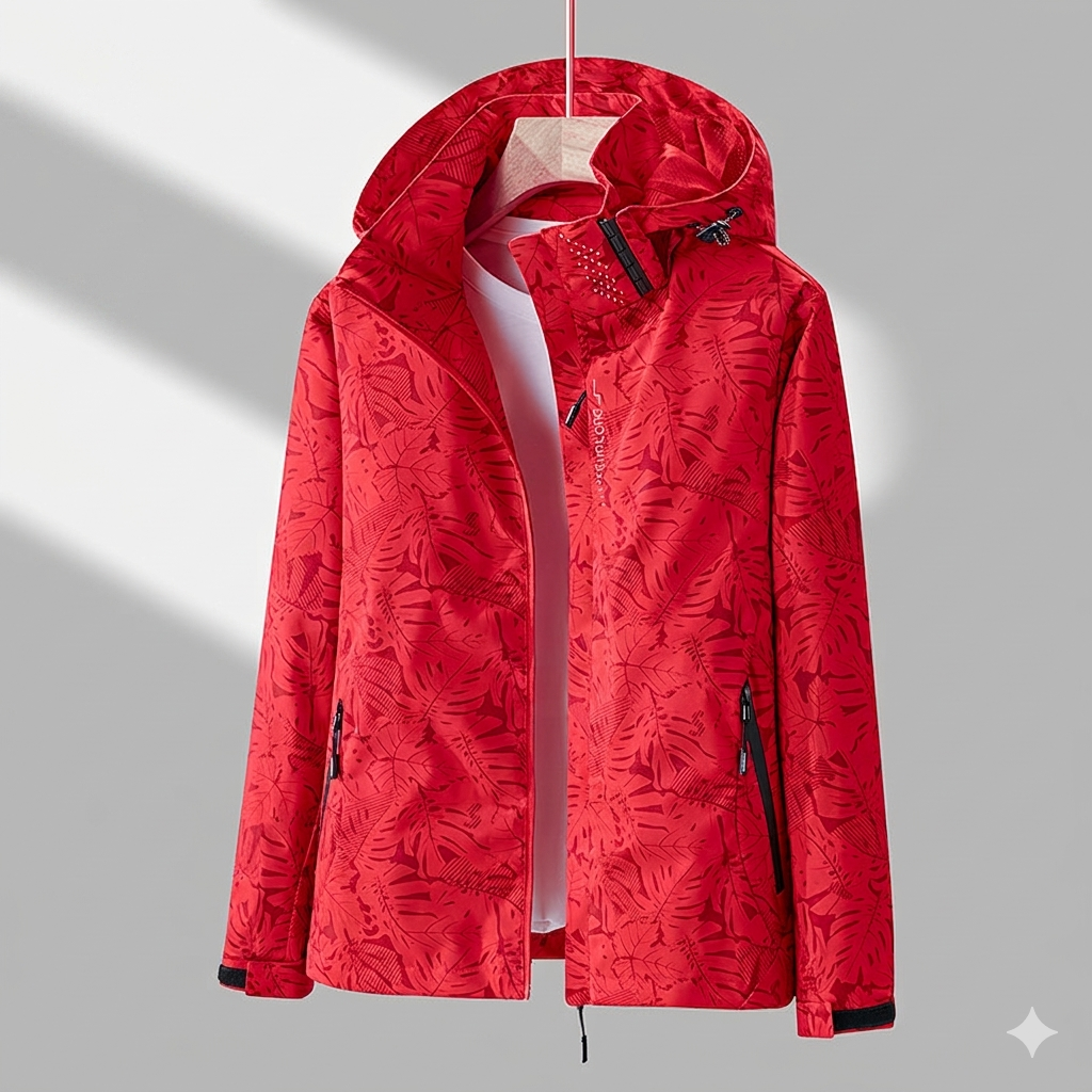 Veste Imperméable Coupe-Vent à Capuche pour Femme