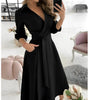 Robe Midi Élégante à Manches Longues pour Femme | Idéale pour les Occasions Spéciales