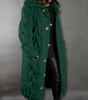 Gilet Long à Capuche en Grosse Maille pour Femme