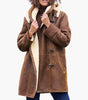 Manteau Long à Capuche et Doublure Synthétique pour Femmes