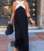 Robe Longue à Bretelles Croisées pour Femmes