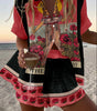Ensemble Chemise et Short en Polyester pour Femmes
