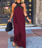 Robe Longue à Bretelles Croisées pour Femmes