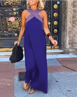 Robe Longue à Bretelles Croisées pour Femmes