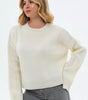 Pull Oversize à Col Montant Côtelé pour Femme