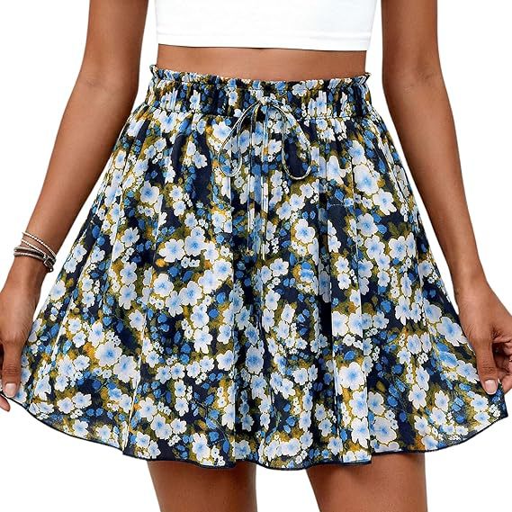 Short Ample à Pois avec Taille Élastique pour Femme | Idéal pour l'Été
