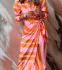 Robe Portefeuille Imprimée à Encolure en V pour Femme | Idéale pour les Sorties