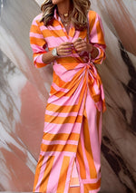 Robe Portefeuille Imprimée à Encolure en V pour Femme | Idéale pour les Sorties