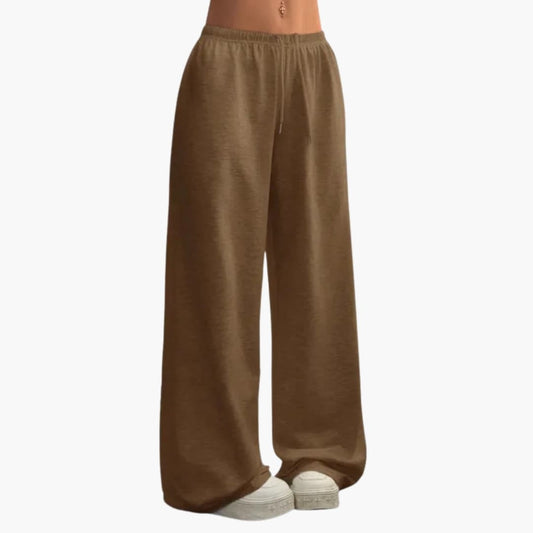 Pantalon Large pour Femmes à Taille Élastique