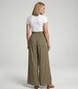 Pantalon Palazzo Fluide et Large à Taille Haute pour Femme