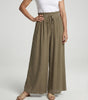 Pantalon Palazzo Fluide et Large à Taille Haute pour Femme