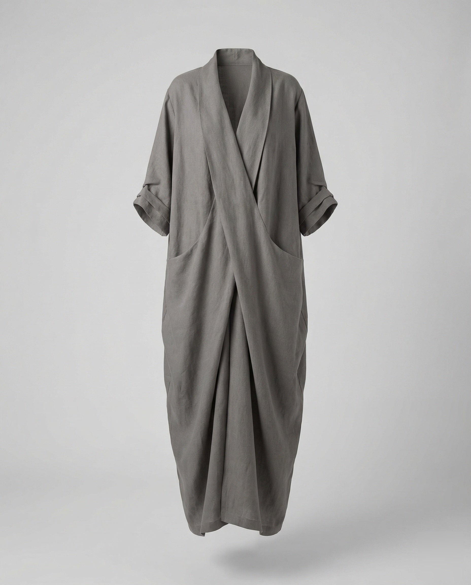 Robe Longue en Lin Moulante avec Poches pour Femme | Idéale pour les Vacances