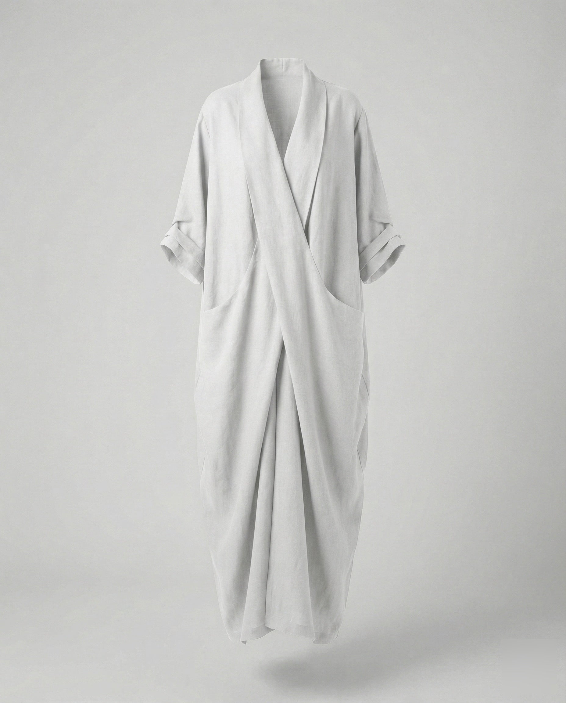 Robe Longue en Lin Moulante avec Poches pour Femme | Idéale pour les Vacances