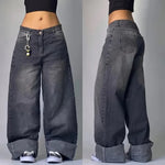 Jean Cargo Rétro Lâche pour Femme