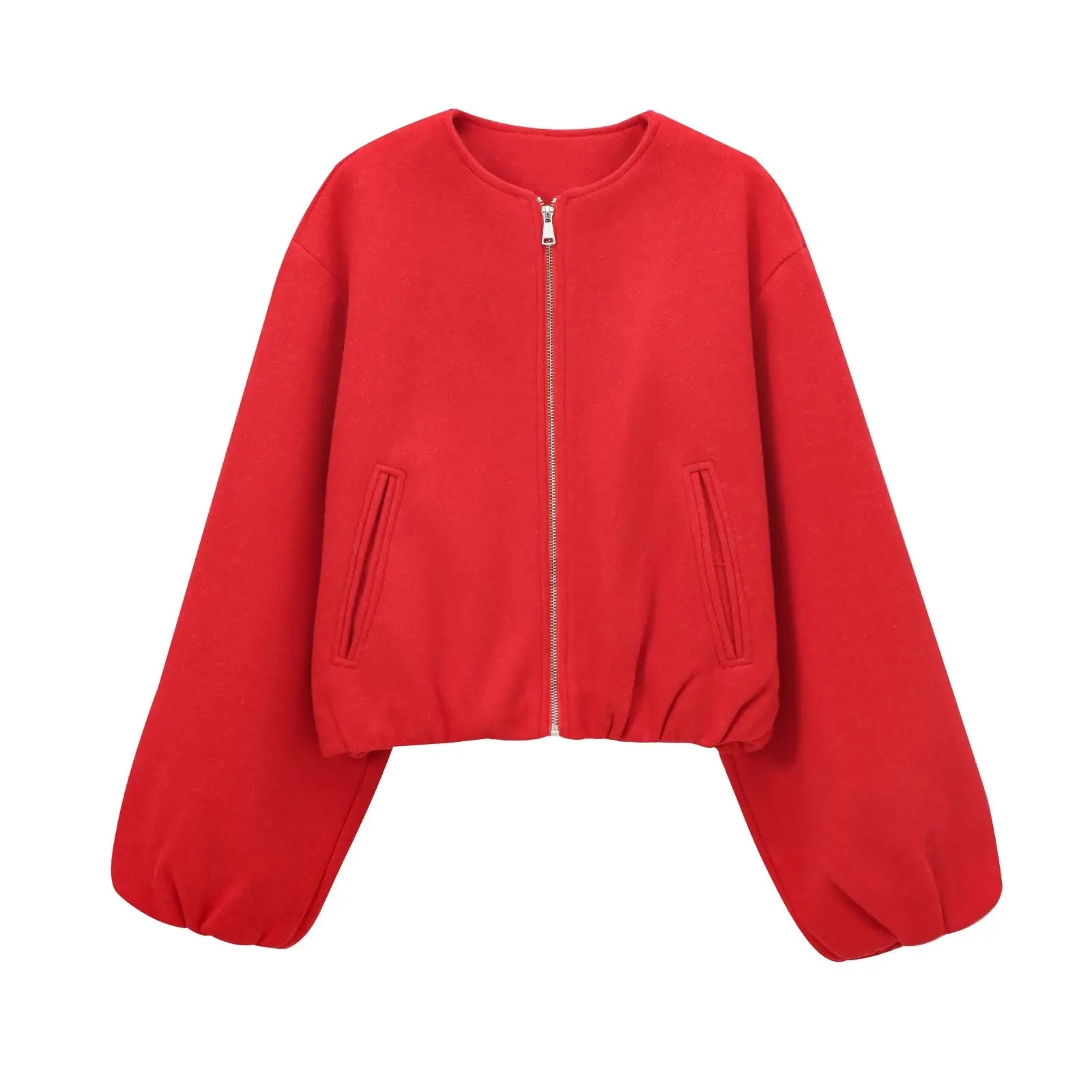 Blouson Bomber Femme Col Rond pour Femmes