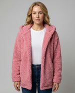 Veste Polaire Teddy à Capuche pour Femme