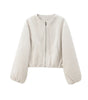 Blouson Bomber Femme Col Rond pour Femmes