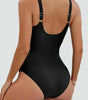 Maillot de Bain une Pièce Sculptant avec Fronces pour Femme | Idéal pour l'Été