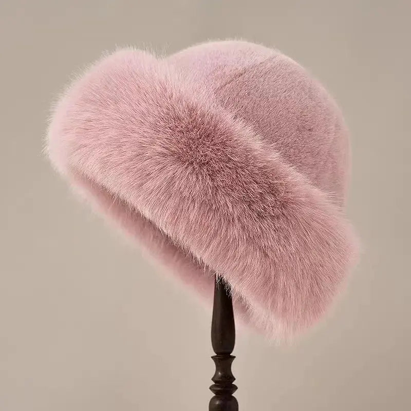 Bonnet en fausse fourrure pour Femme