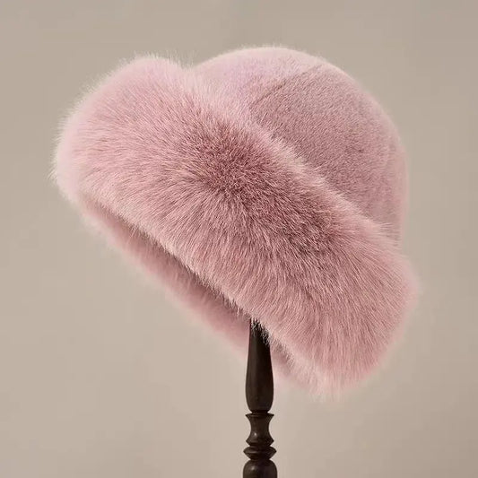 Bonnet en fausse fourrure pour Femme
