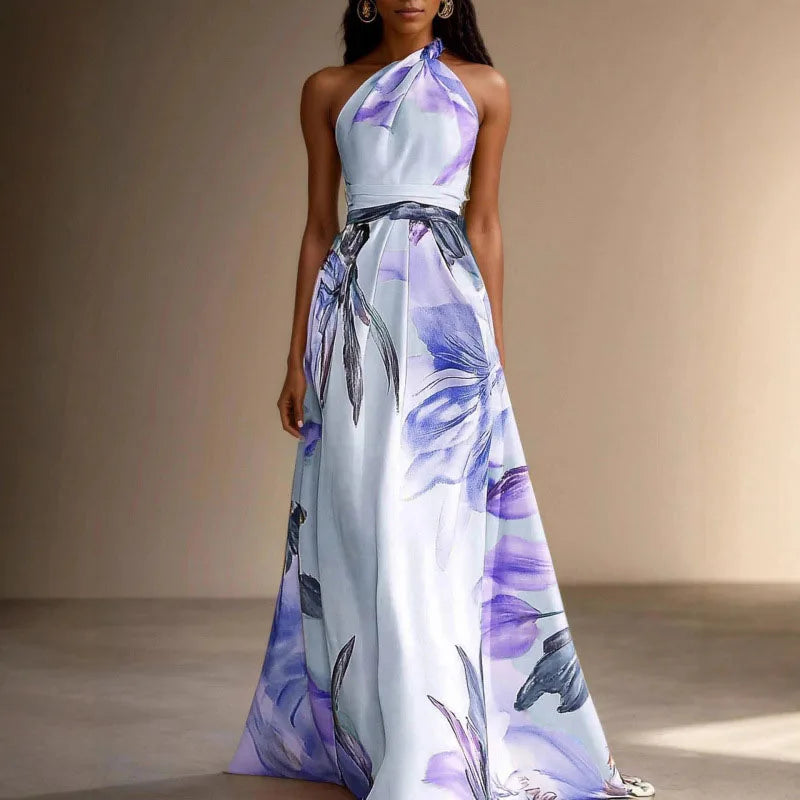 Robe Longue À Imprimé Floral pour Femmes