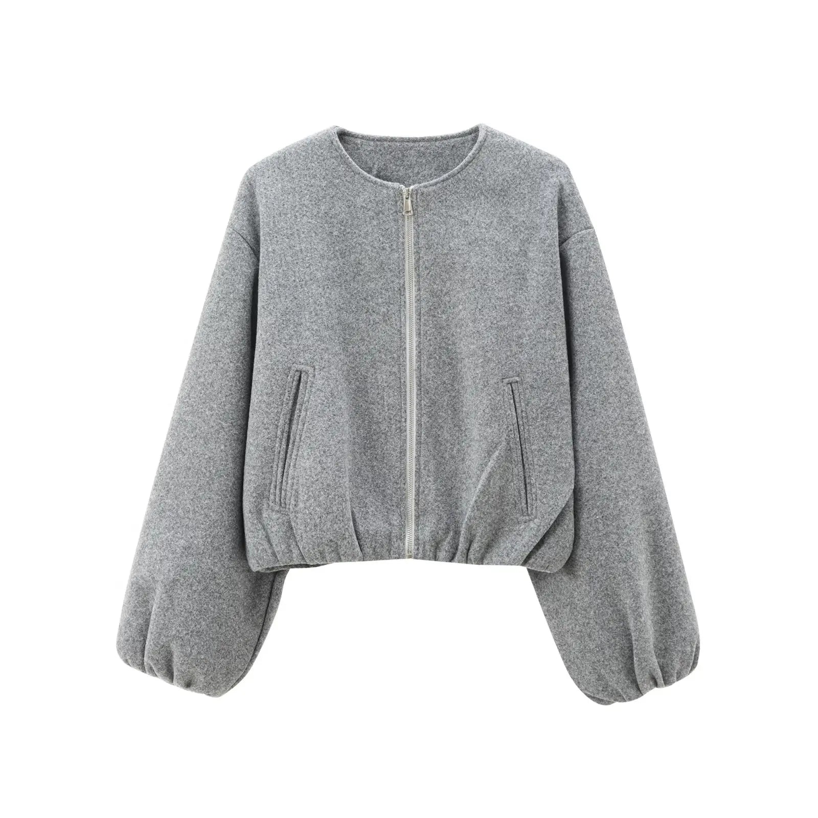 Blouson Bomber Femme Col Rond pour Femmes