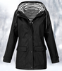 Veste de Pluie Courte à Capuche pour Femme
