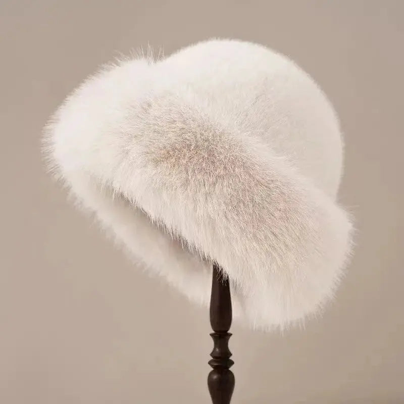 Bonnet en fausse fourrure pour Femme