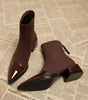 Bottine Pointue à Talon en Daim pour Femme