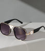 Lunettes de Soleil en Métal à Protection UV400 pour Femmes