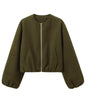 Blouson Bomber Femme Col Rond pour Femmes
