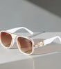 Lunettes de Soleil en Métal à Protection UV400 pour Femmes