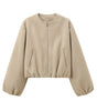 Blouson Bomber Femme Col Rond pour Femmes