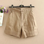 Short Ample en Lin Respirant pour Femmes