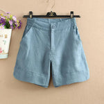 Short Ample en Lin Respirant pour Femmes