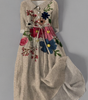 Robe Longue en Dentelle Botanique avec Poches pour Femme | Idéale pour les Sorties