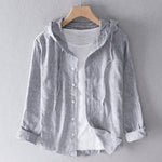 Blouse Longue en Lin avec Capuche pour Femme | Idéale pour le Printemps