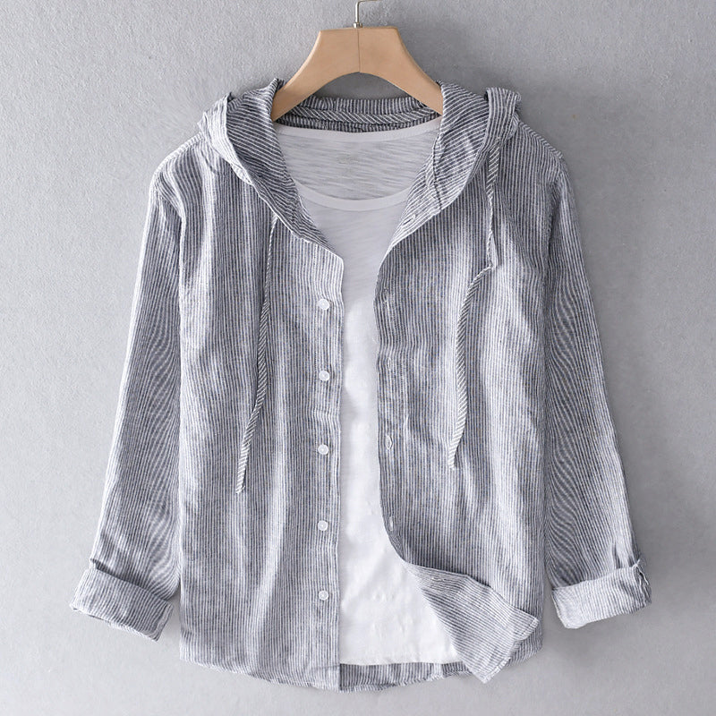 Blouse Longue en Lin avec Capuche pour Femme | Idéale pour le Printemps