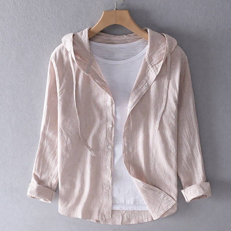 Blouse Longue en Lin avec Capuche pour Femme | Idéale pour le Printemps